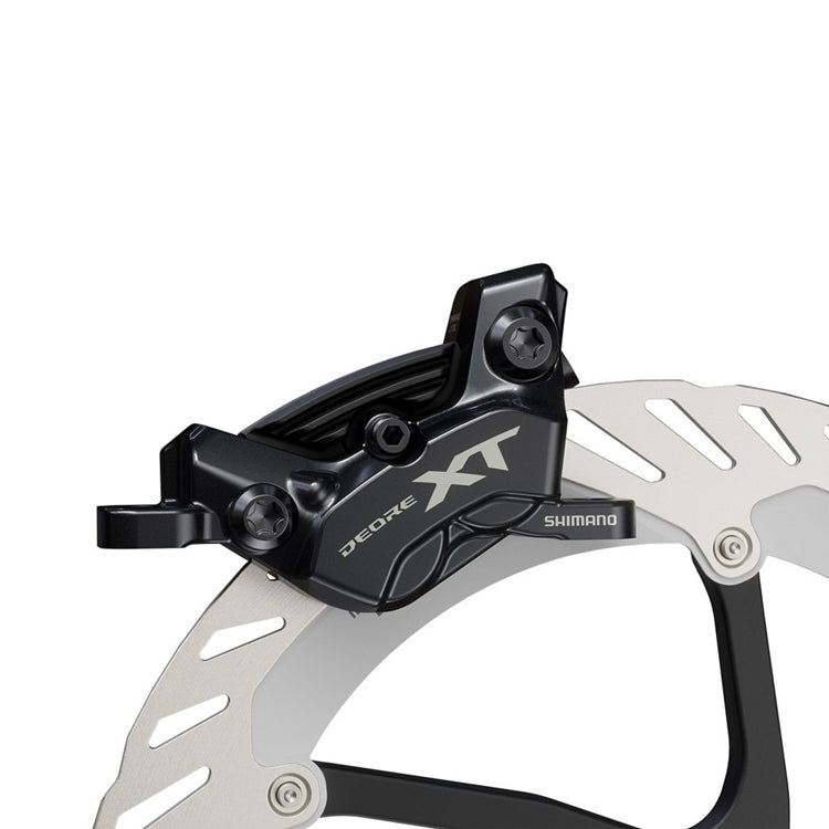 SHIMANO BR-M8220 Disc Brake Caliper XT w/Metal Pad w/Fin (P04C-MF)
